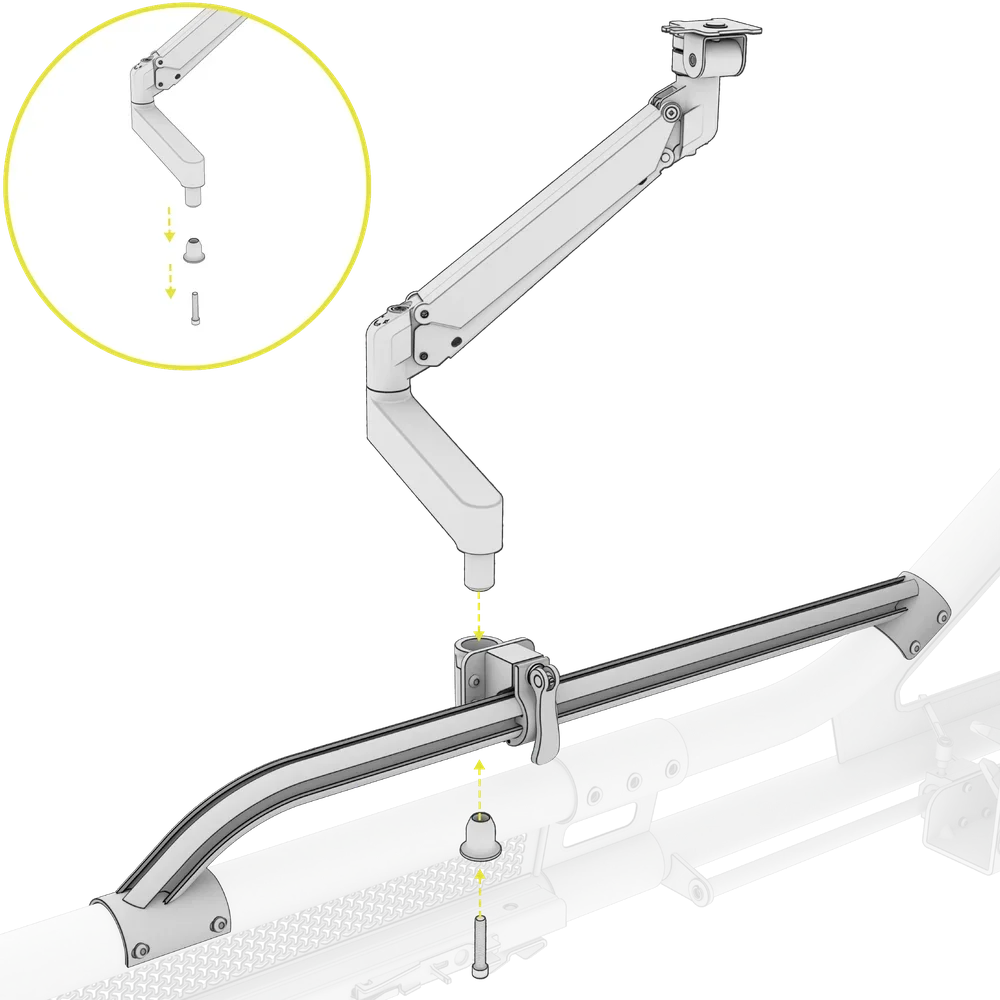 CS_GT_C_Attaching_the_articulating_arm