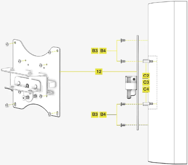 GT Cockpit Monitor Stand Assembly 20
