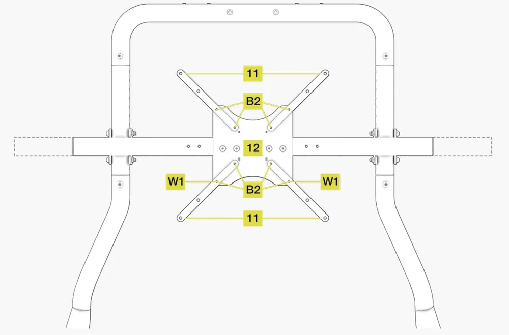 GT Cockpit Monitor Stand Assembly 25