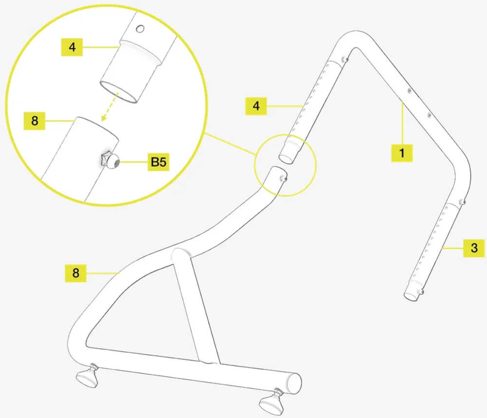 GT Cockpit Monitor Stand Assembly 3