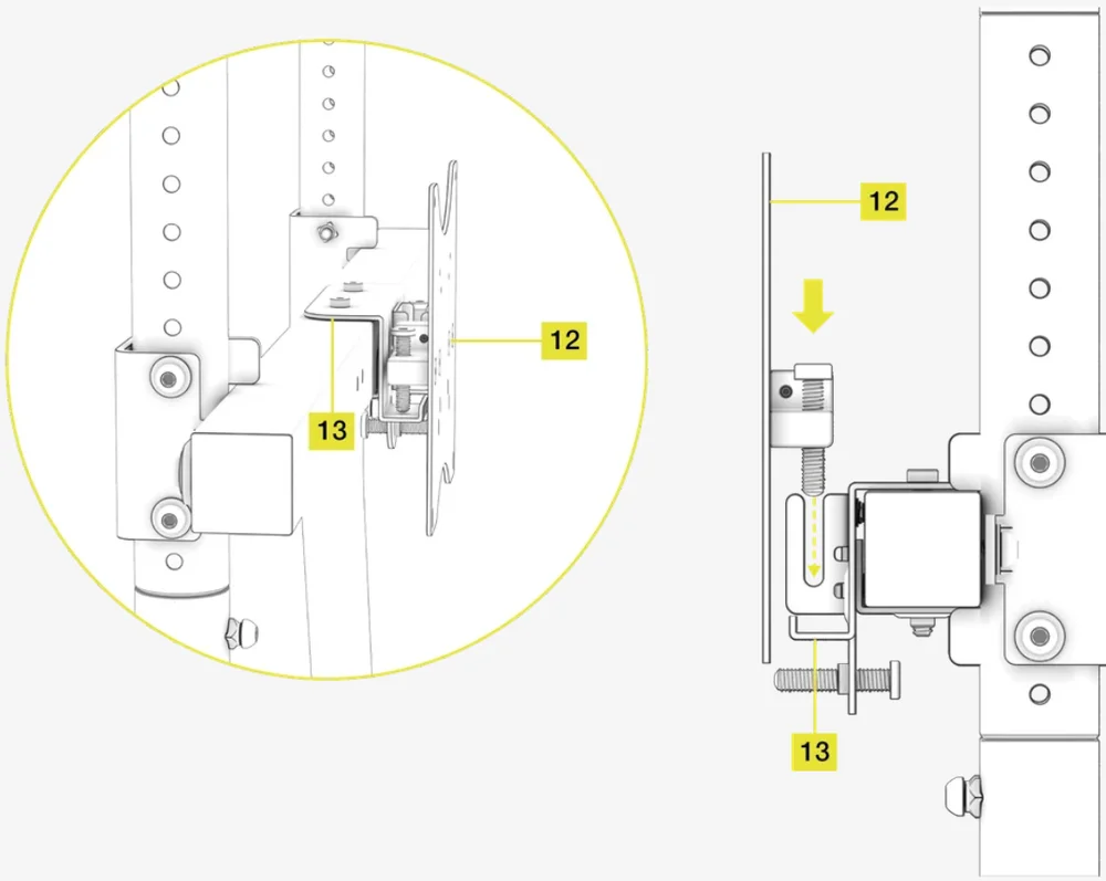 GT Cockpit Monitor Stand Assembly 21