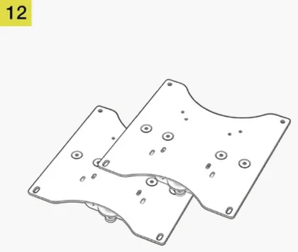 GT Cockpit Monitor Stand Triple Monitor Expansion Kit Content 3