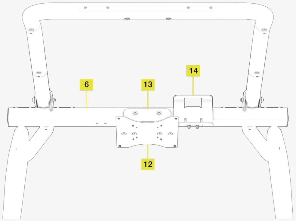 GT Cockpit Monitor Stand Triple Monitor Expansion Kit Assembly 1