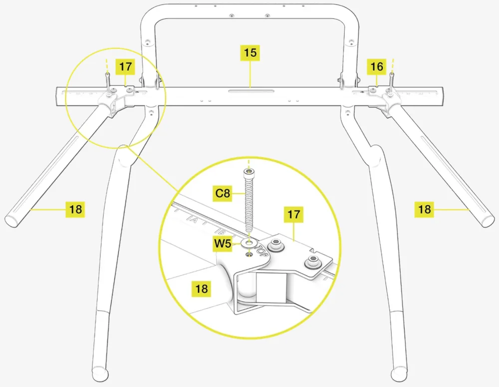 GT Cockpit Monitor Stand Triple Monitor Expansion Kit Assembly 8