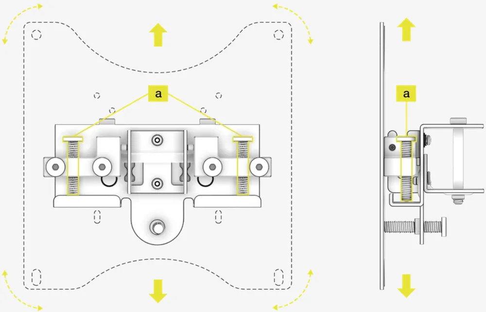 GT Cockpit Monitor Stand (Triple Monitor Expansion Kit) adjustment 1