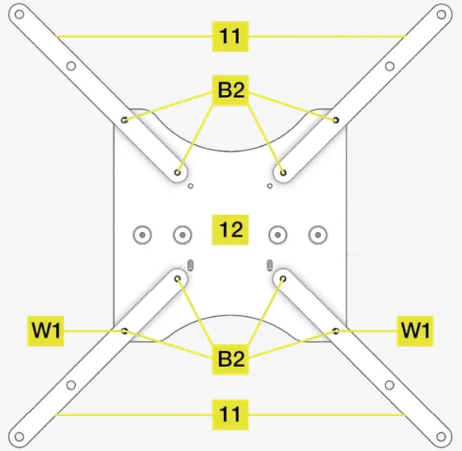 GT Cockpit Monitor Stand Triple Monitor Expansion Kit Assembly 19