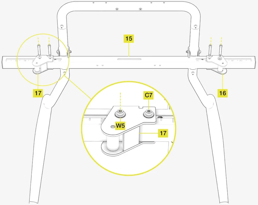 GT Cockpit Monitor Stand Triple Monitor Expansion Kit Assembly 5