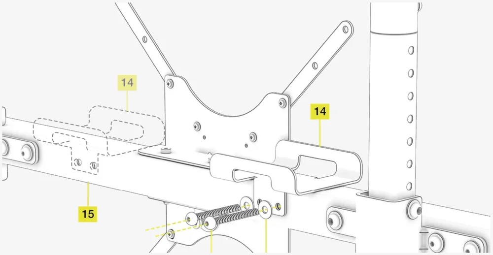 GT Cockpit Monitor Stand Triple Monitor Expansion Kit Assembly 22